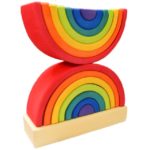 Rainbow stacking tower